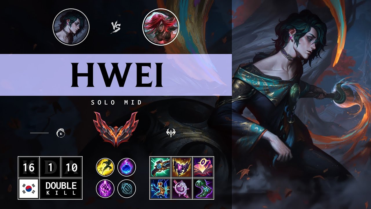 Hwei Mid vs Katarina - KR Grandmaster Patch 14.13