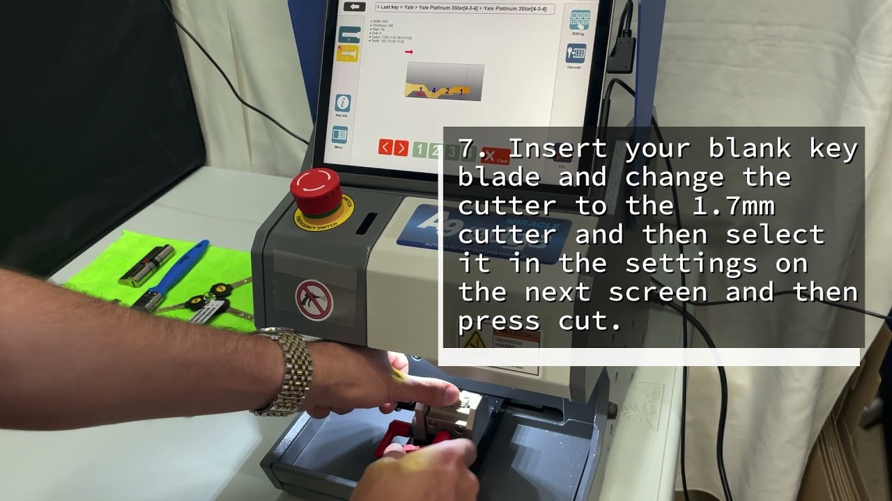 Miracle Key Machines How to use the magnum clamp on a decode