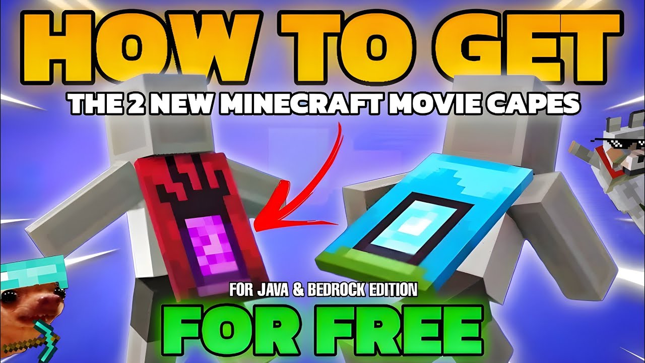 How to Get the 2 NEW Minecraft Movie Capes for FREE (Java & Bedrock) | Home & Menace Capes Guide