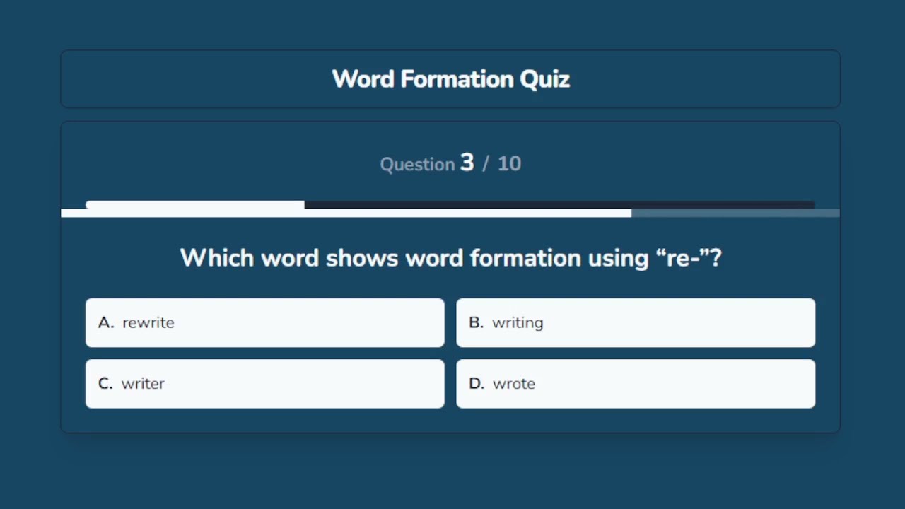 Word Formation Quiz | Improve Vocabulary & English Skills