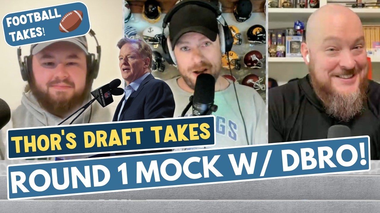 Full Round 1 NFL Draft mock with Derek Brown!