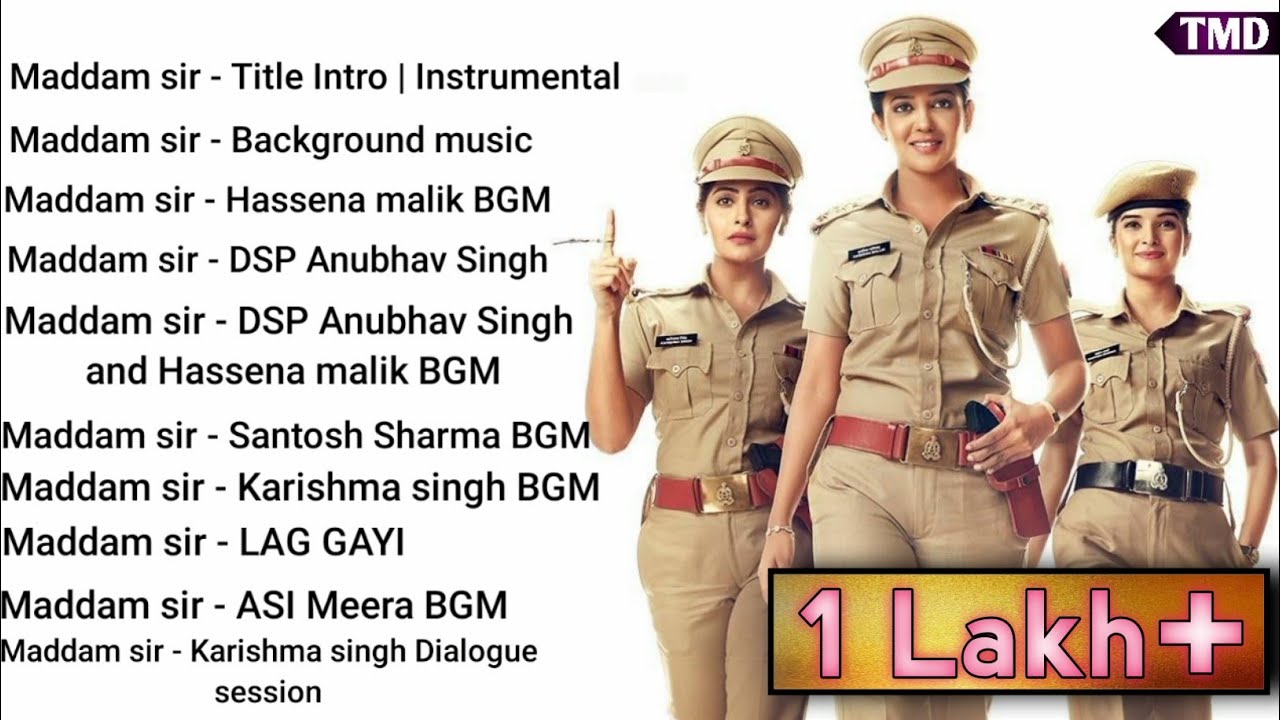 MADDAM _SIR_All BGM And _ Music | Title intro | Hassena malik BGM | Karishma singh BGM | Meera BGM |
