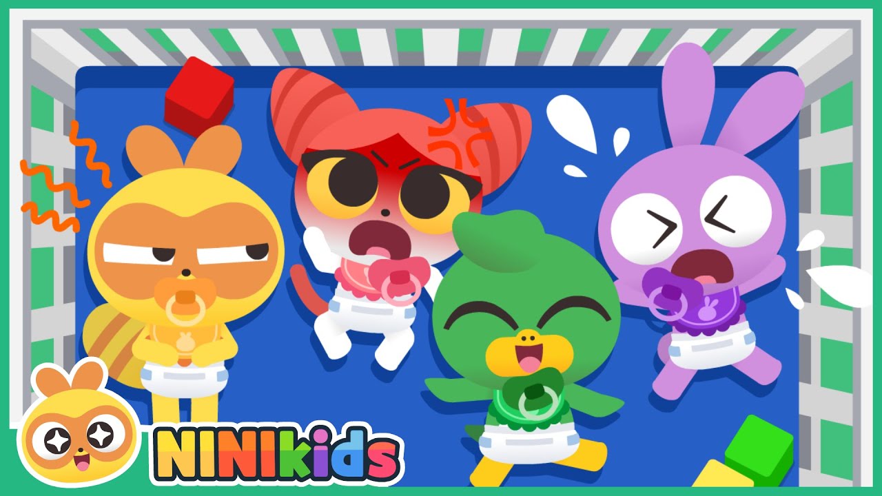 The baby is fighting! | Taking care of babies | Rainbow Peekaboo | NINIkids