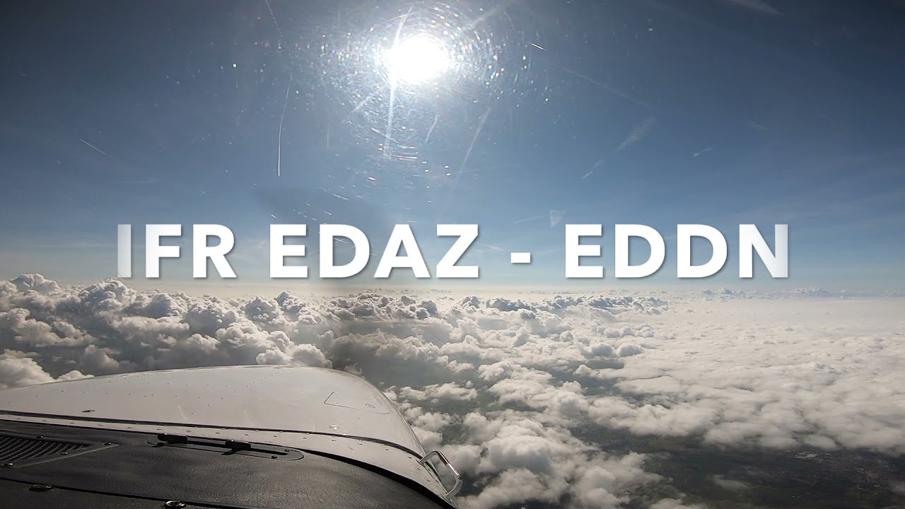 IFR EDDN - ILS Anflug Piste 28 touch and go und danach full stop inkl. ATC