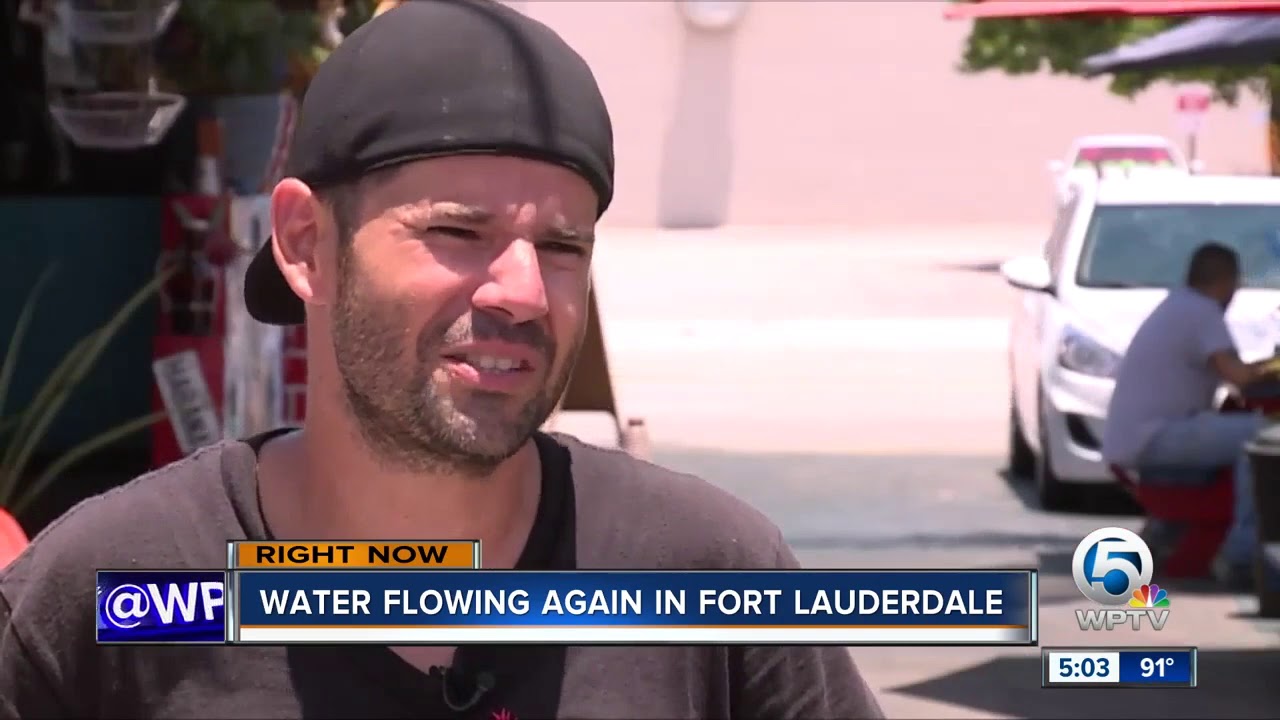 Water service restored to all customers in Fort Lauderdale following widespread outage