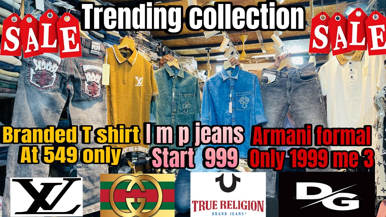  Trending clothes,😱imp jeans starting 999😱￼￼ Armani formal only1999 me 3 😱Kabeer khan mumbra📍￼
