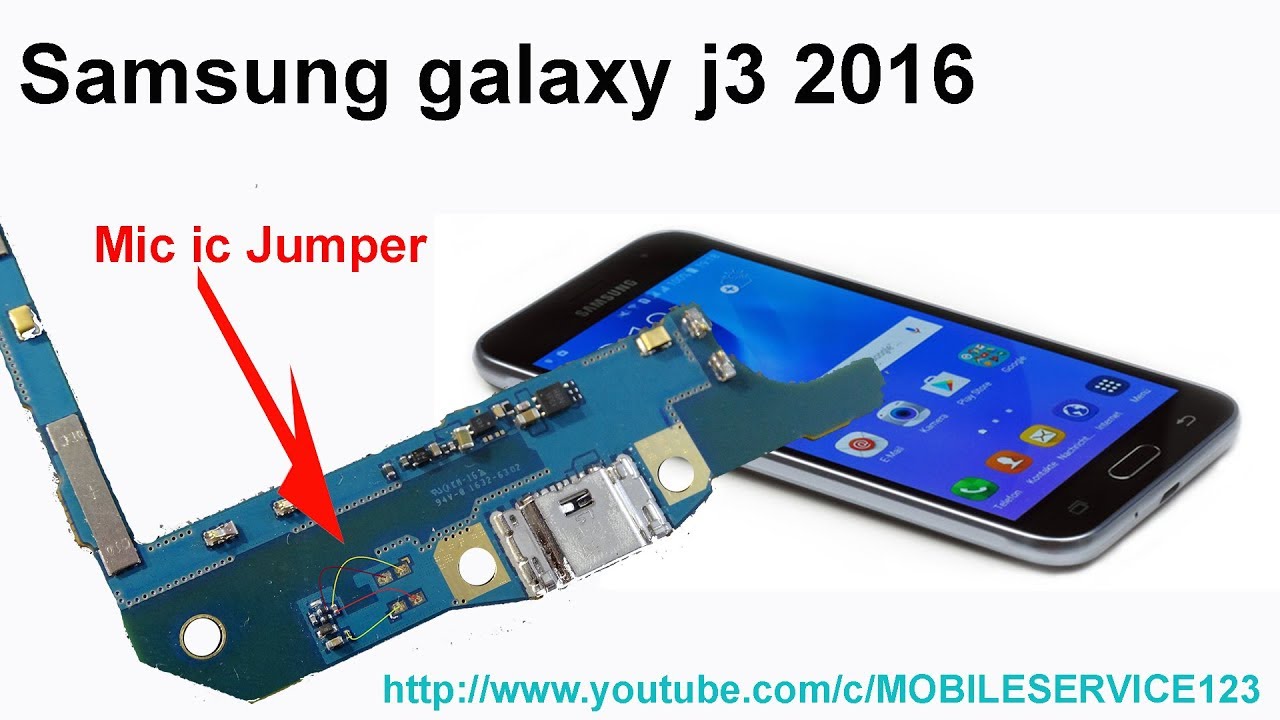 Samsung Galaxy J3 (2016) Mic ic jumper solution