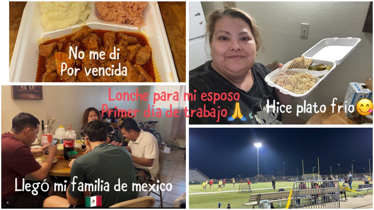 HICE PLATO FRÍO😋COMIDA FACIL Y RAPIDO👌LLEGARON DE MEXICO🇲🇽MI FAMILIA🧑‍🧑‍🧒VENDÍ ASADO DE PUERCO 🐷 😋