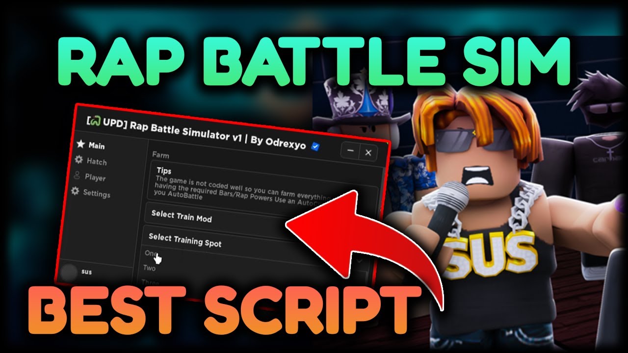 *🐍 UPD* RAP BATTLE SIMULATOR HACK 🔥 AUTO FARM/TRAIN/BATTLE/EGGS 🔥 Roblox Rap Battle Simulator Script