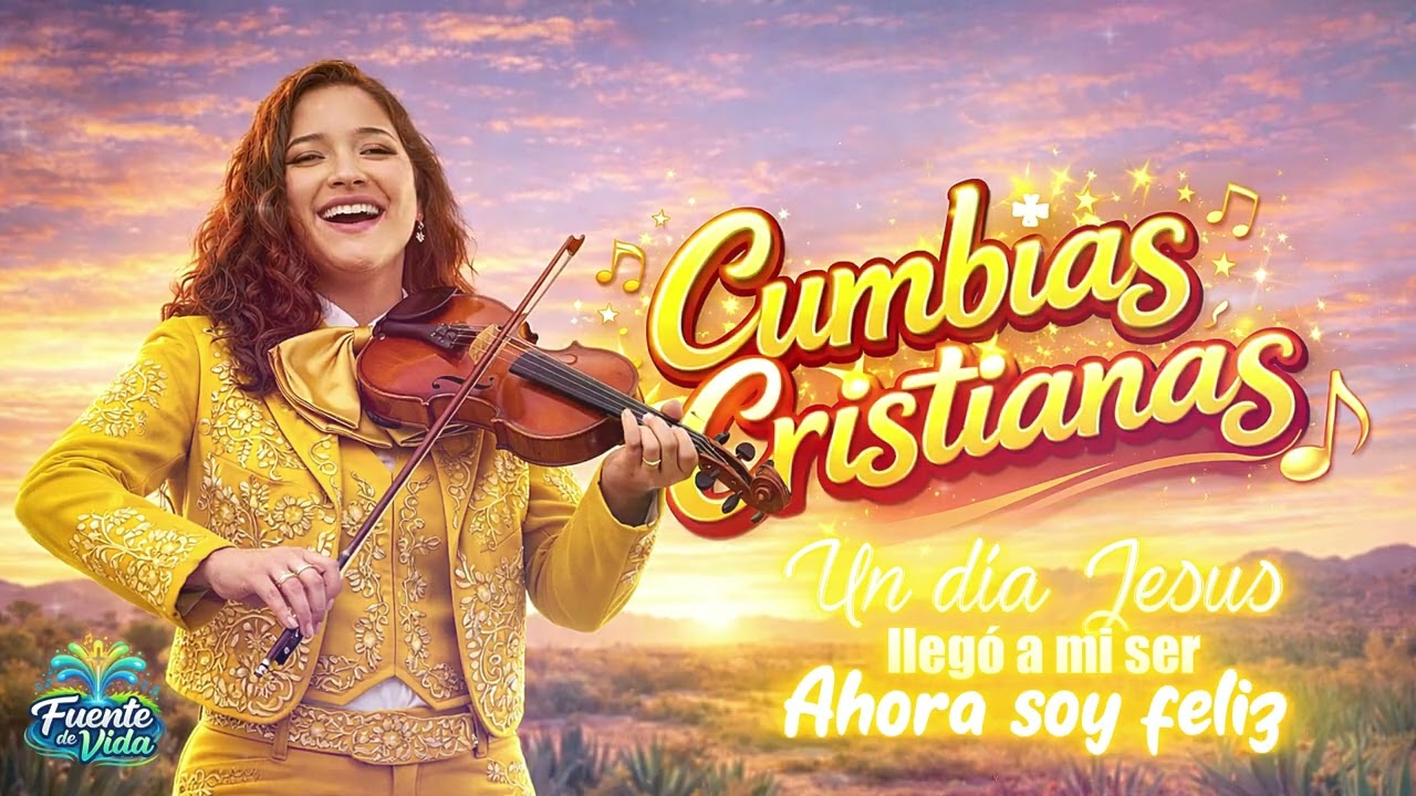 UN DIA JESUS LLEGÓ A MI SER, AHORA SOY FELIZ - COROS- CUMBIA CRISTIANA CON MARIACHI