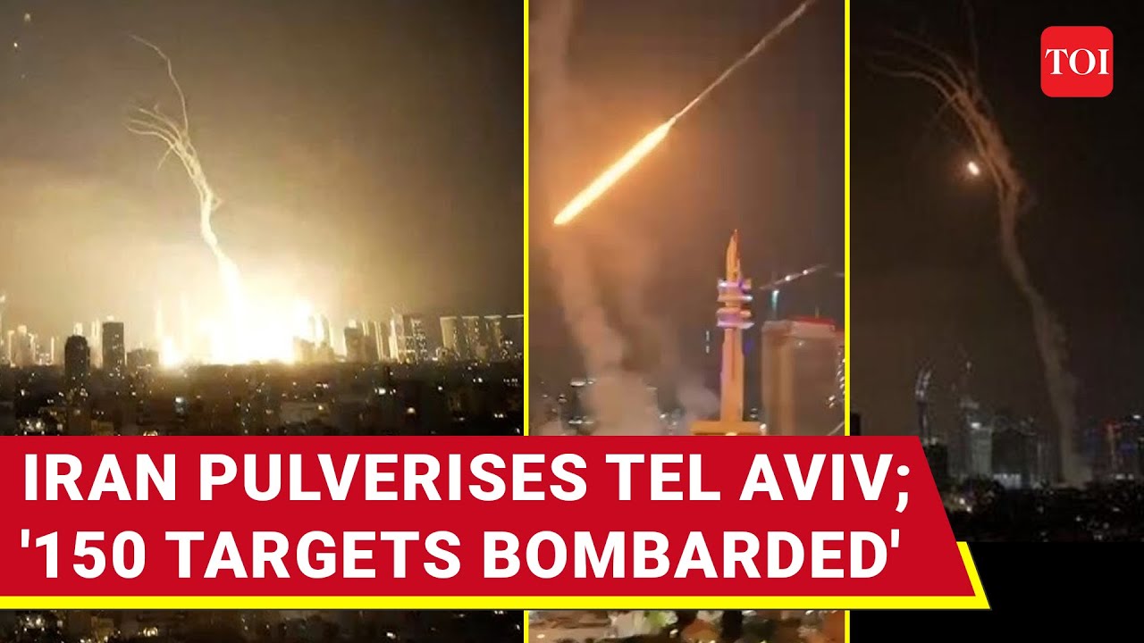 Iran DEMOLISHES Tel Aviv With Hypersonic Missiles; Huge Barrages Inflict 60+ Casualties In Israel