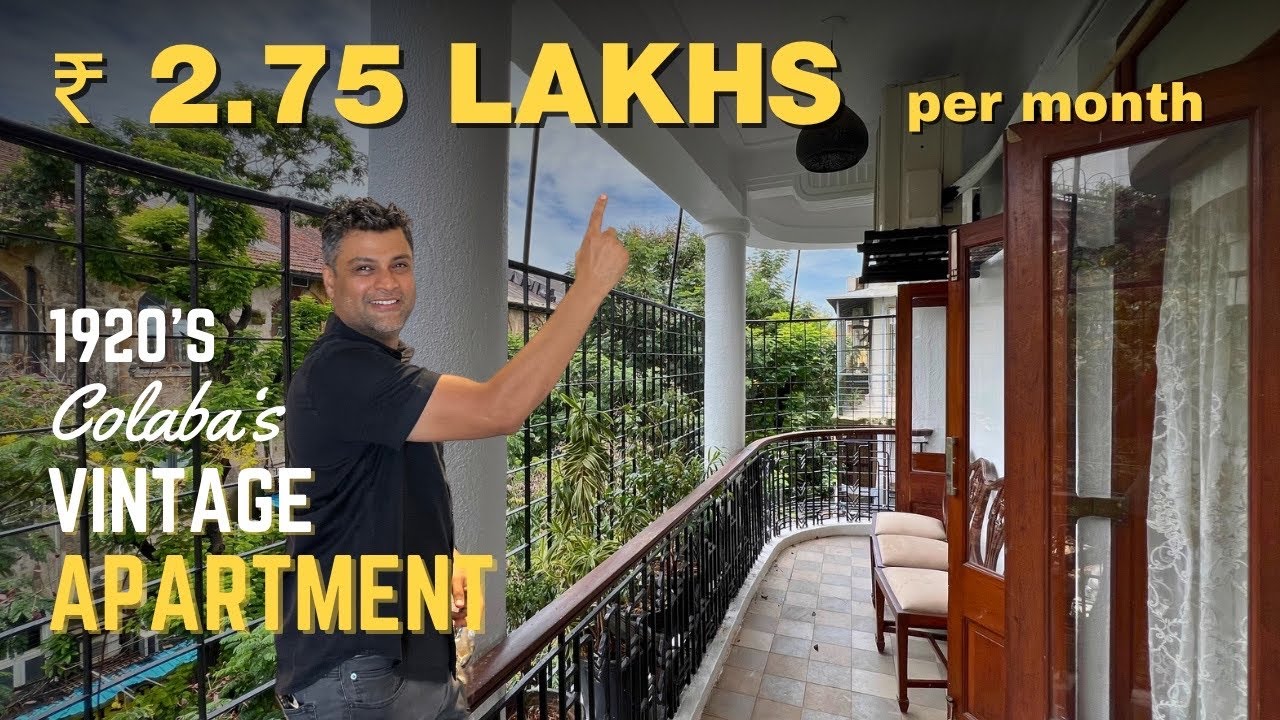 3 Bedroom Vintage Apartment For Rent in Colaba | Mumbai Property Tour