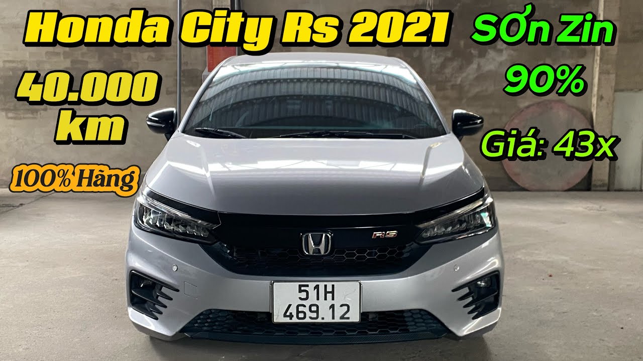 Honda City Rs 2021 Sơn zin 90% Full lịch sử bảo dưỡng hãng.