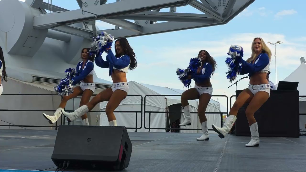 Dallas Cowboys Cheerleaders All Stars pregame performance East Plaza 9/28/25