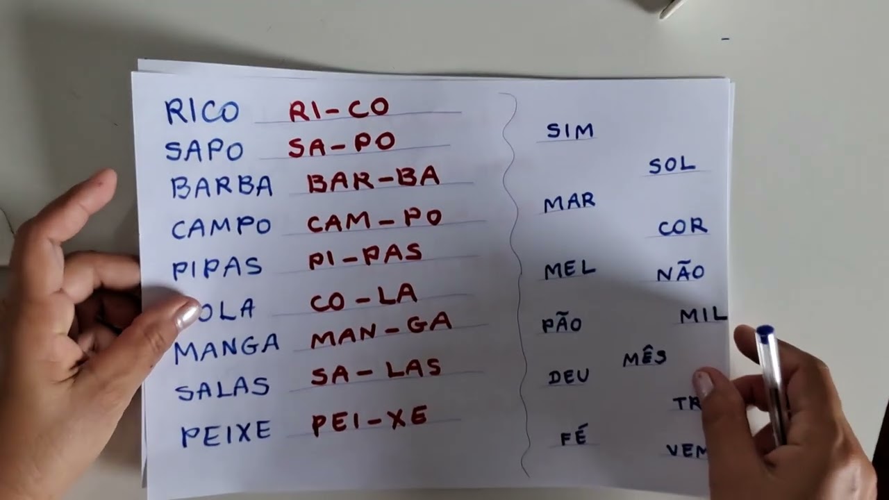 Separação silábica.Aula 34