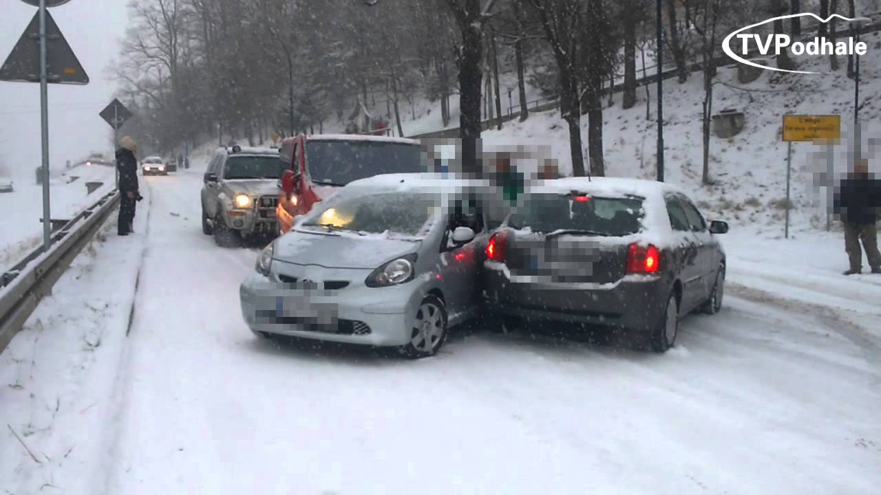 WYPADKI I ŚLISKIE DROGI W ZAKOPANEM