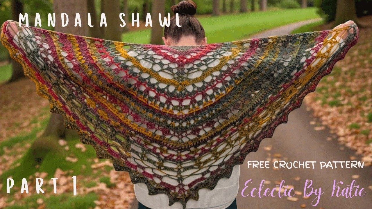 Cottagecore mandala shawl FREE CROCHET PATTERN INTERMEDIATE part 1