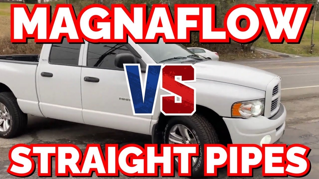 Dodge Ram 5.9L MAGNUM: MAGNAFLOW MAGNAPACK Vs STRAIGHT PIPES!