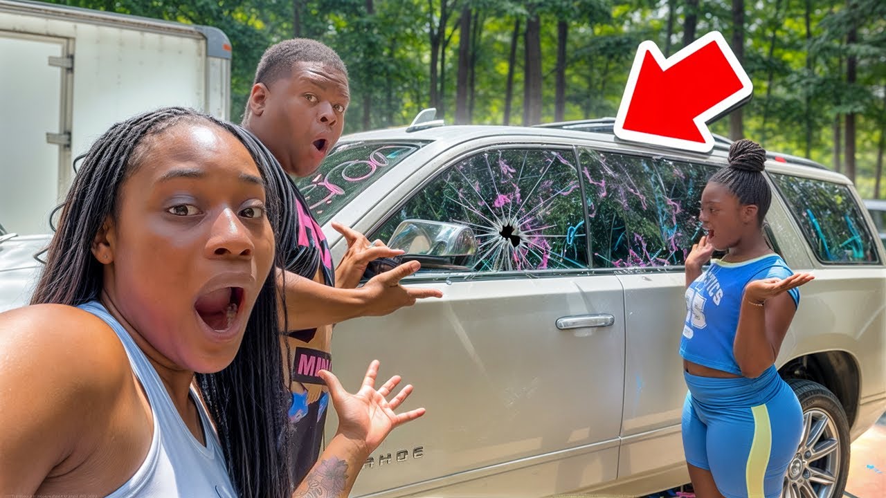 DESTROYING OUR ANGRY SISTER CAR PRANK (EXTREMELY HILARIOUS🤣)