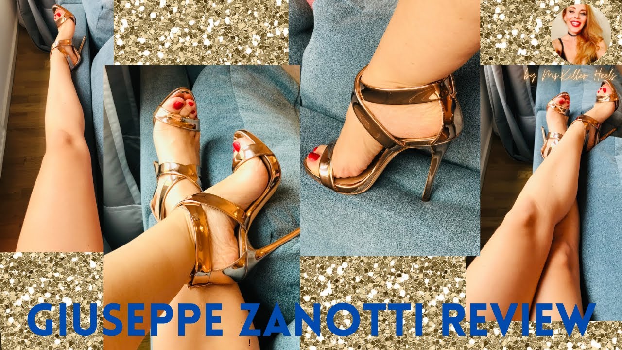 Обзор туфель на высоком каблуке Giuseppe Zanotti | Босоножки с перекрещивающимися ремешками высот...