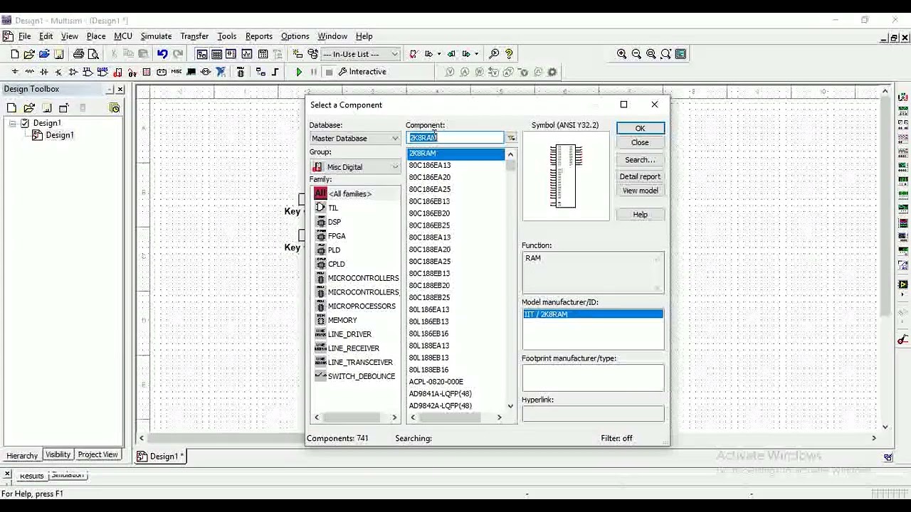 AND_OR Gate impelementation using multisim