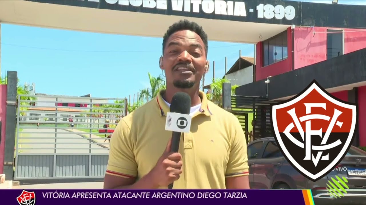 Globo Esporte BA - Vitória apresenta atacante argentino Diego Tarzia