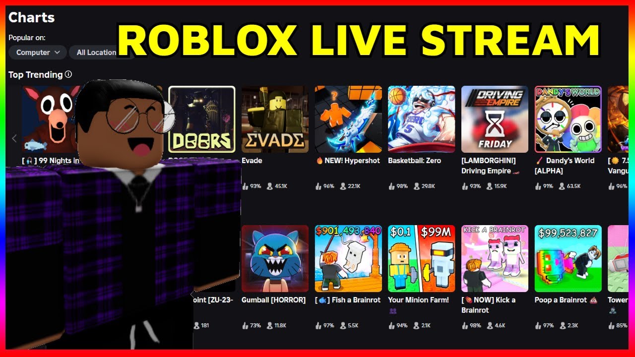 Playing Roblox Games with Viewers | 4 Year stream come back |