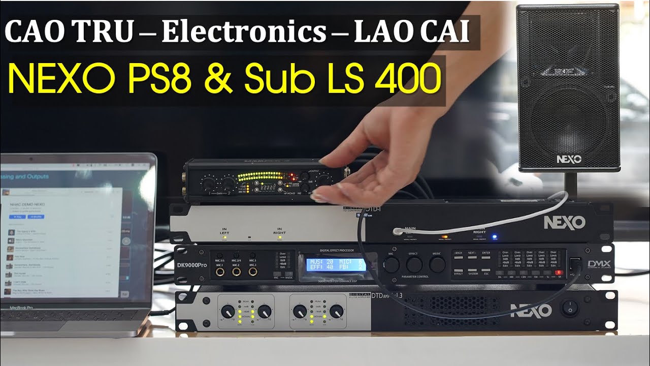 Lắp đặt Bộ NEXO PS8 & Sub LS400 - Cao Trụ Lào Cai - Fb: 0974743311