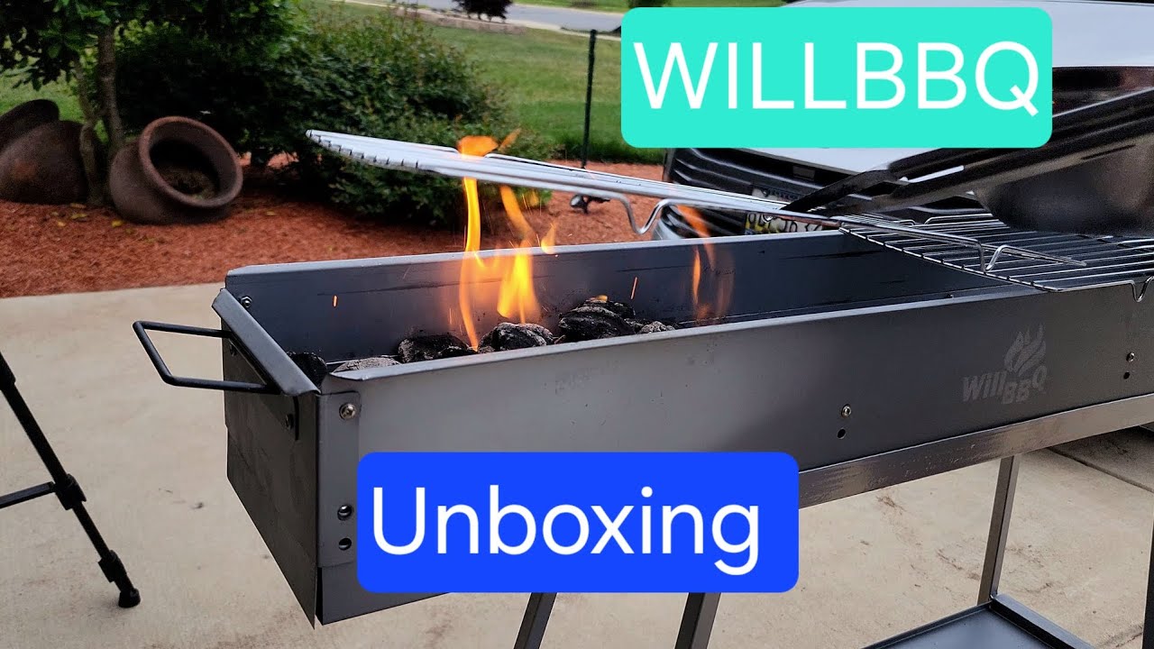 WILLBBQ commercial quality portable charcoal grill | UNBOXING