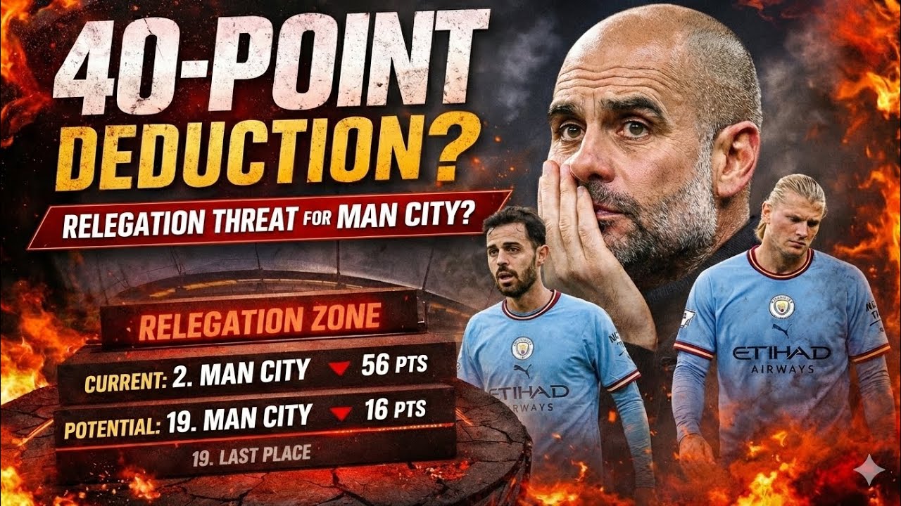 MAN CITY FACING 40-POINT DEDUCTION?! 😳 Relegation Shock Incoming?