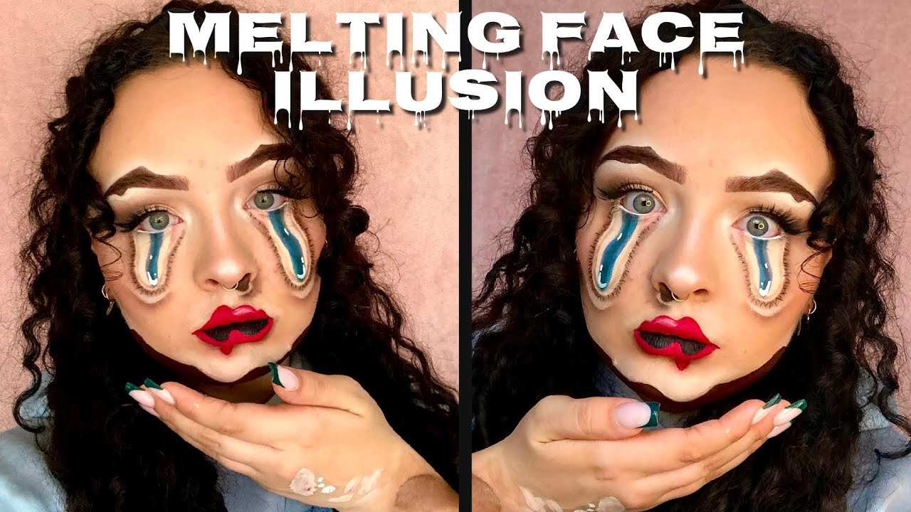 HOW TO: melting face ILLUSION makeup (Halloween tutorial)