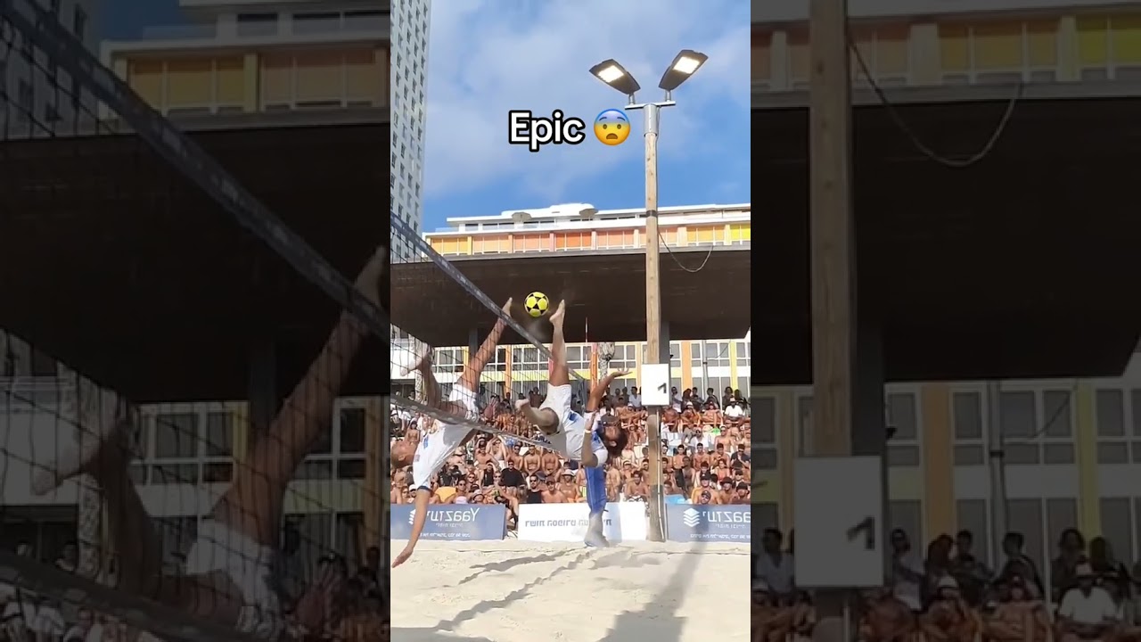 BATTLED at the net 💥 (via&nbsp;@Footvolley TLV/TT)