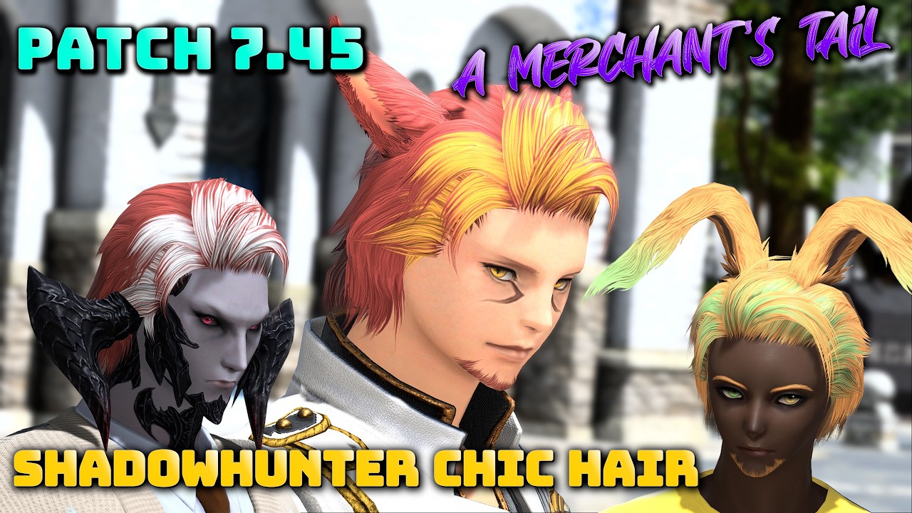 FFXIV: Shadowhunter Chic Hairstyle - 7.45 Gaius' Hair!