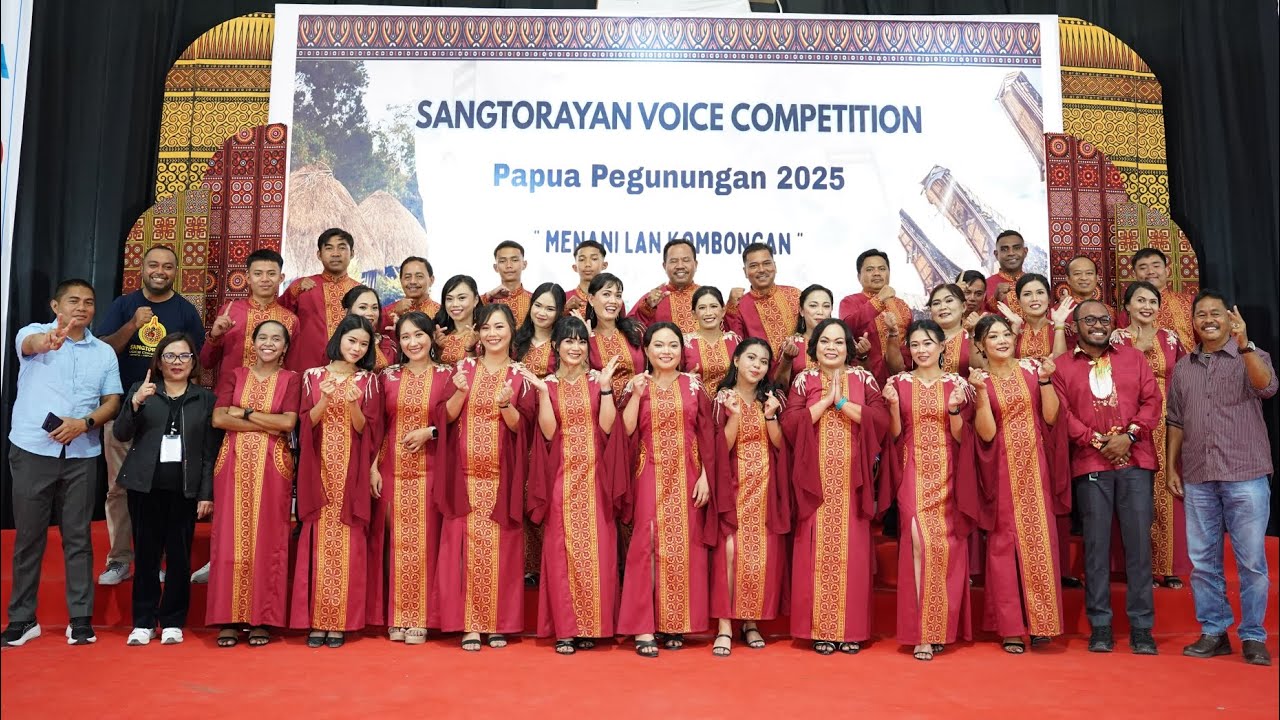 Paduan Suara Sangbalusuan Juara 1 pada event SVC 2025 di Wamena, Lagu wajib : 