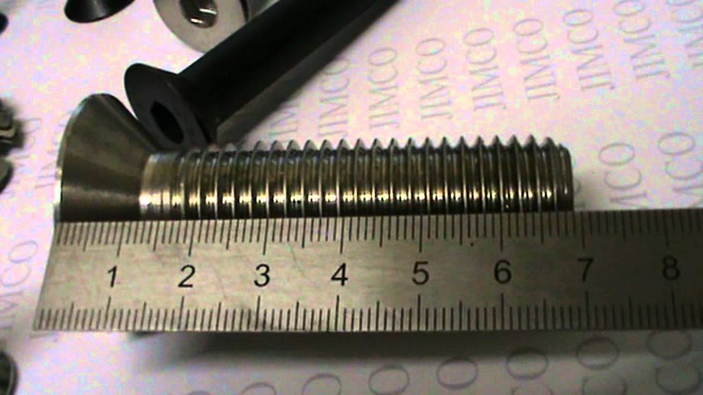 Flat Head Socket Screw stainless steel and High Tensile, How to Measure the length