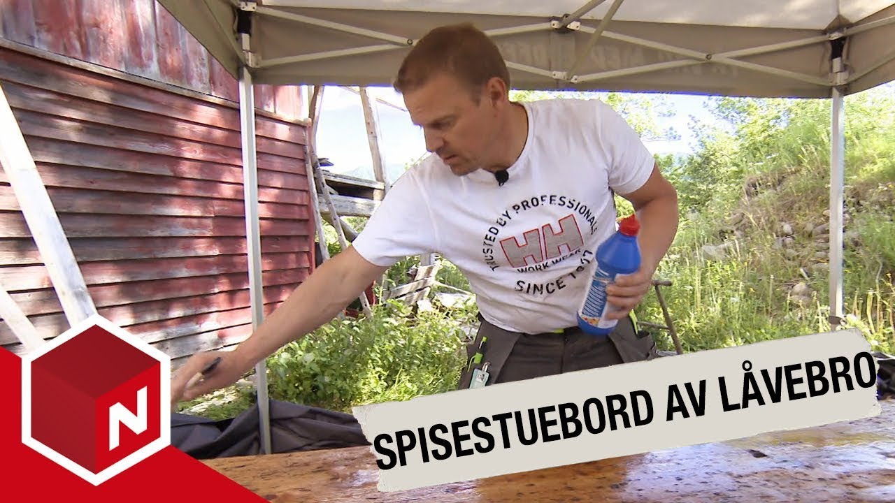 Ottos tips: Spisestuebord av gammel låvebro | Sinnasnekkern | discovery+ Norge