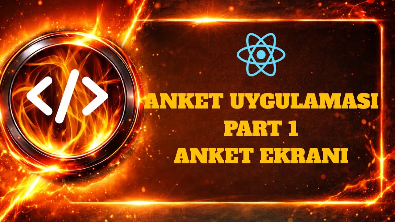 REACT JS PROJELERİ   ANKET UYGULAMASI PART (1/3)