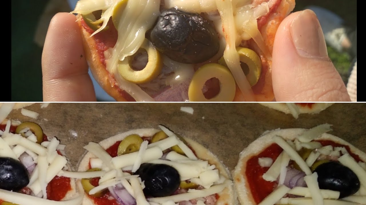 mini pizza كيفية تحضير ميني بيتزا 🤤