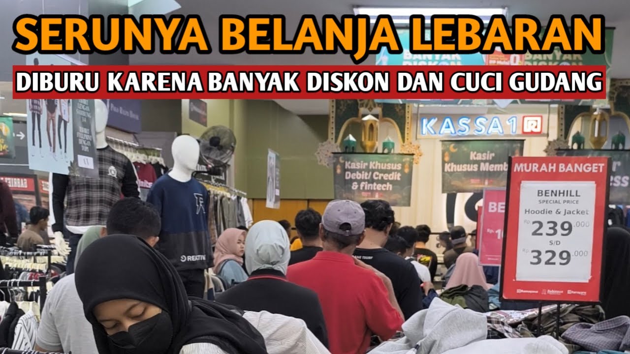 Warga Berburu Baju Lebaran di Plaza Ramayana Rapak || Daily Vlog