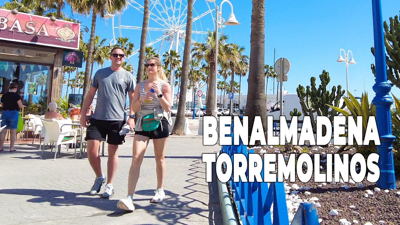 Benalmadena to Torremolinos March 16, 2026 Promenade Walk Malaga Costa del Sol Spain [4K]