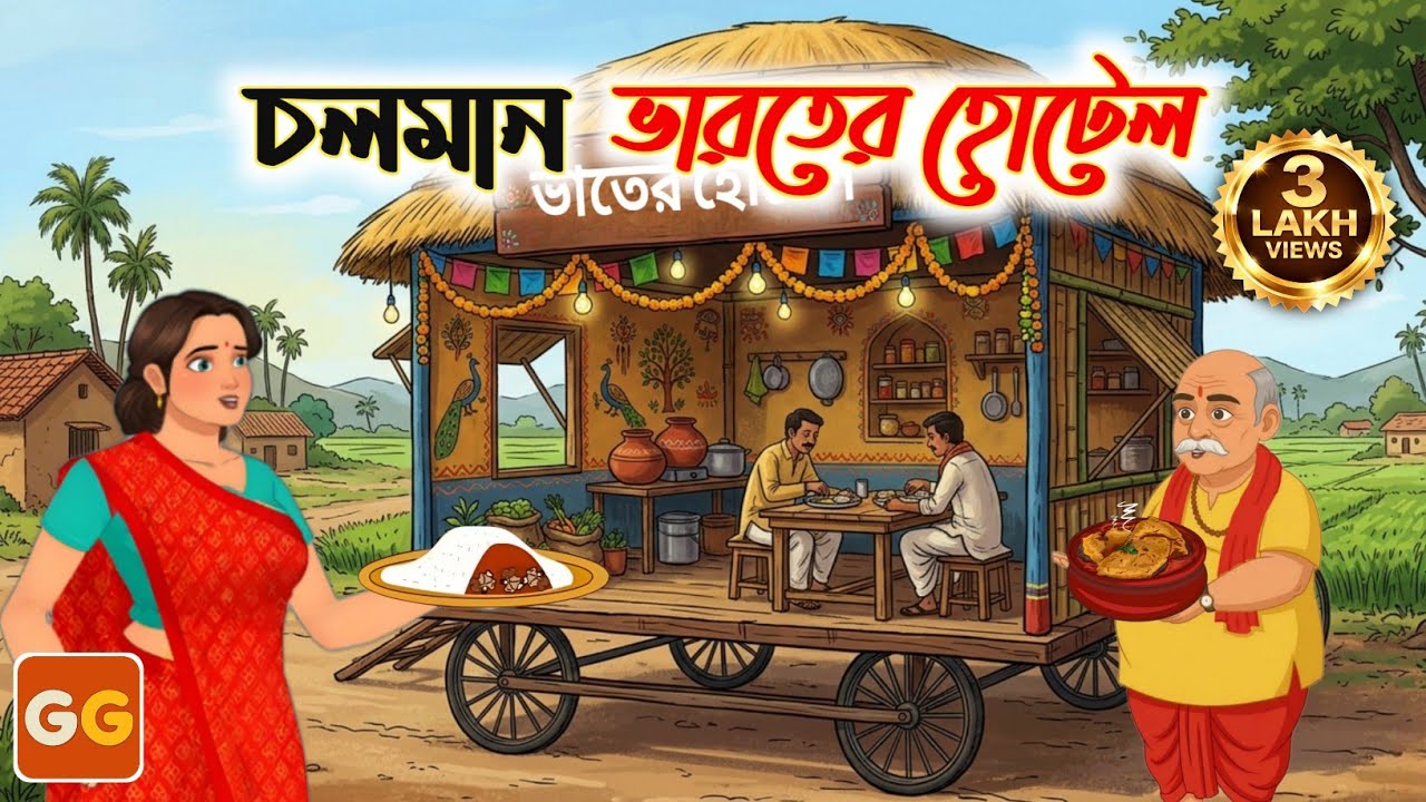 চলমান ভারতের হোটেল ।। Bangla cartoon । Bangla Village Cartoon । thakumar jhuli । Golpo Gulo Cartoon