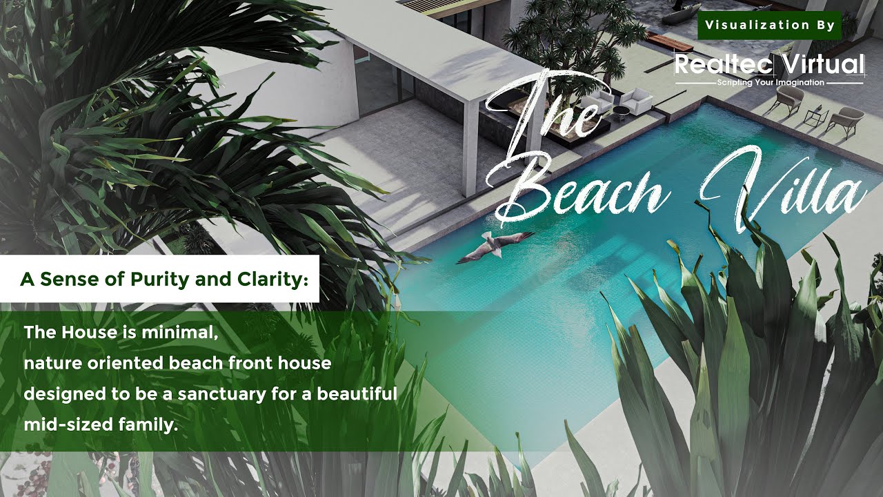 Beach Villa 3D Walkthough |  #3d | #walkthrough |