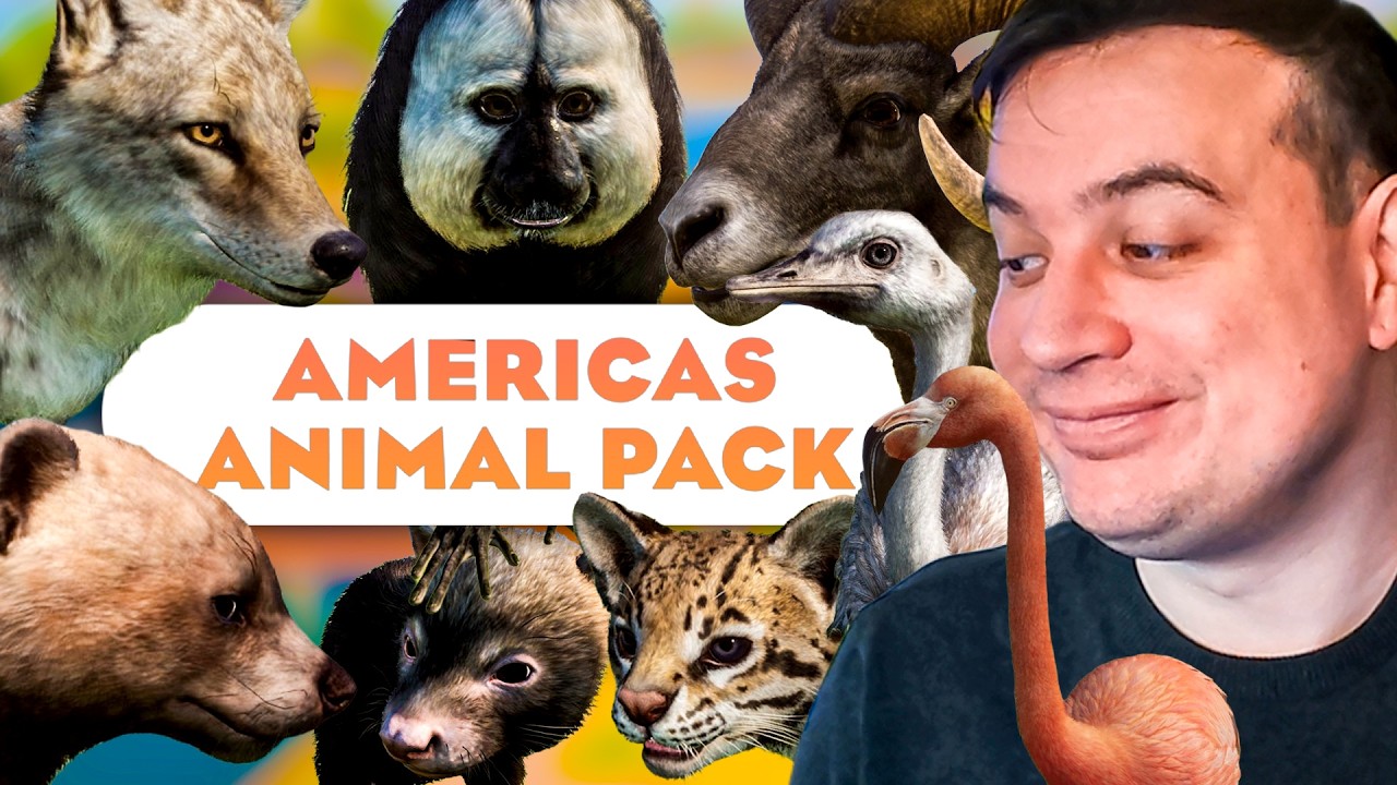TOUS les NOUVEAUX Animaux et ÉLÉMENTS de Décor du DLC | AMERICAS ANIMAL PACK | PLANET ZOO