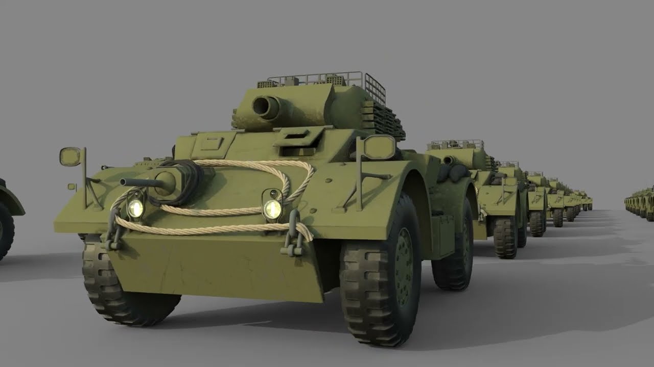 Staghound Tank 3D model