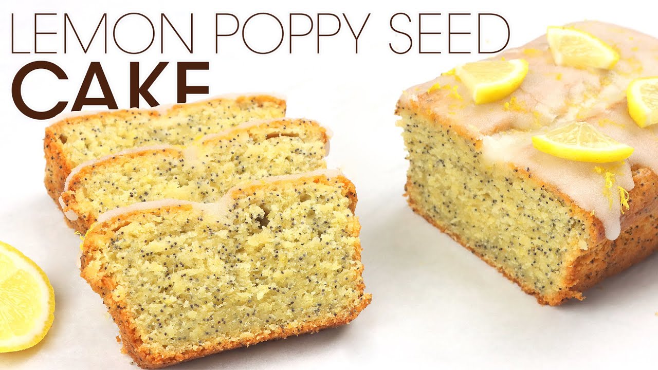 Lemon Poppy Seed Cake Recipe with Lemon Frosting | How To Cuisine