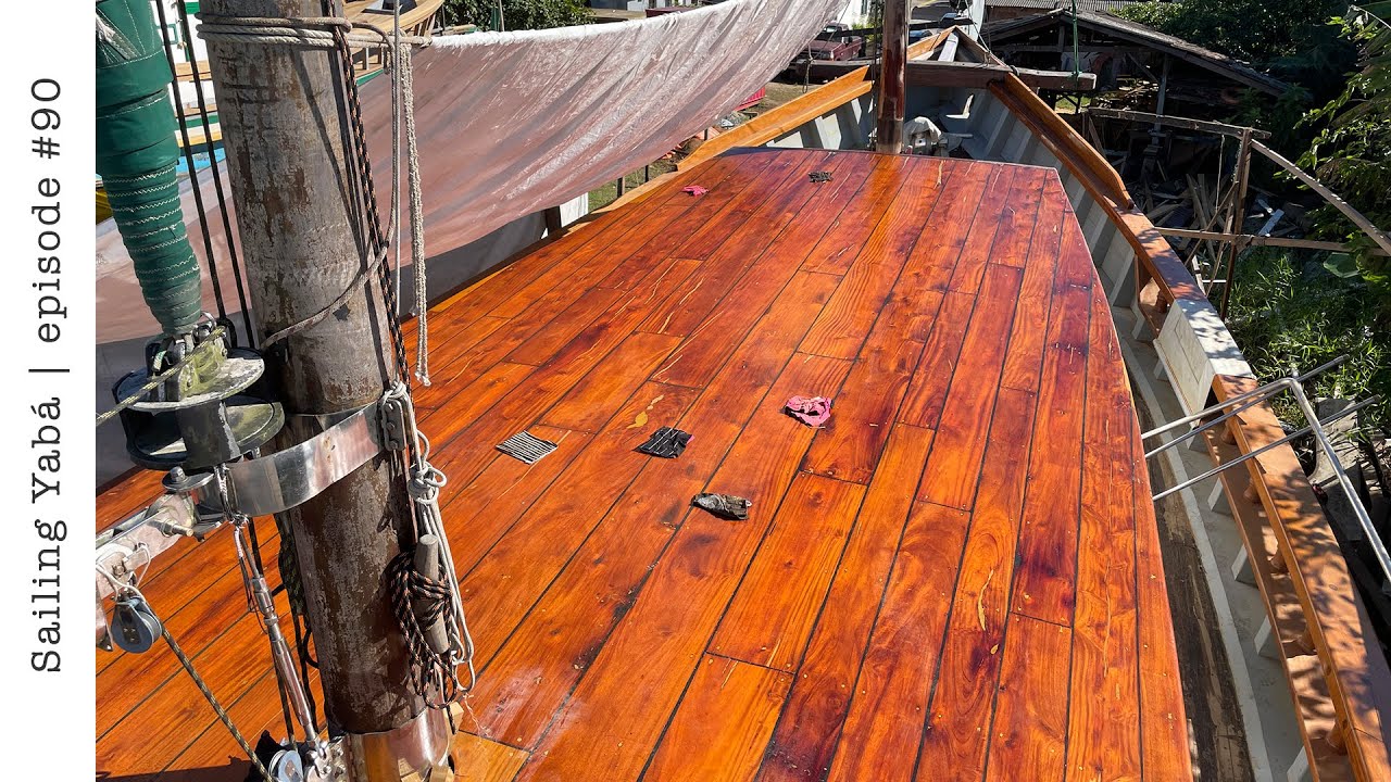Boat restoration: protecting our roof with clear epoxy. Will that work? — Sailing Yabá #90