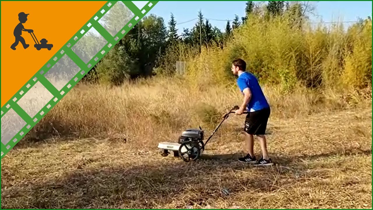 Funktionsvideo Fadenmäher mit Rädern BlackStone WGT 56-173 - Motor 173 ccm