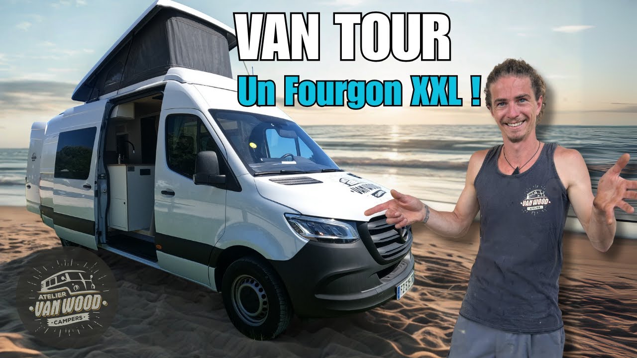 VANTOUR / MERCEDES SPRINTER L3H2 / UN AMENAGEMENT XXL AVEC TOIT RELEVABLE !