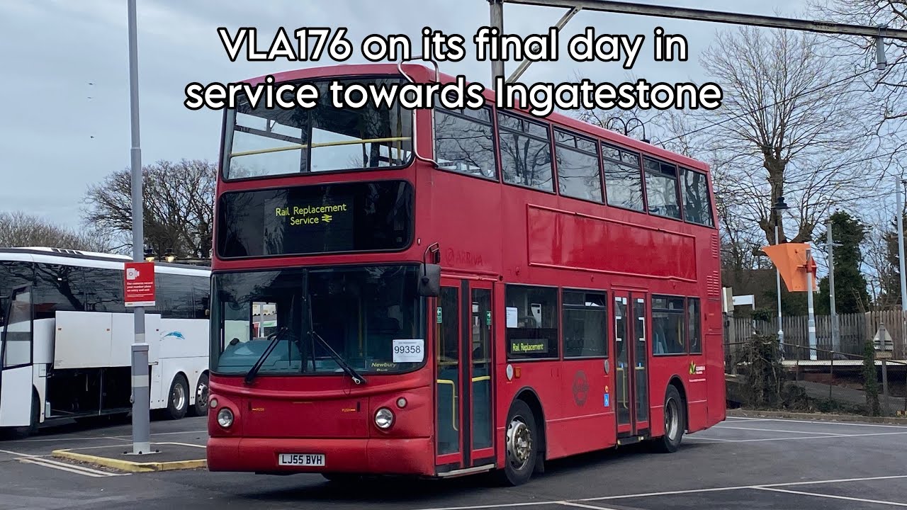 Kickdown | Journey on GA Rail Rep | Replacement Bus Hire VLA176 - LJ55BVH - Volvo B7TL ALX40