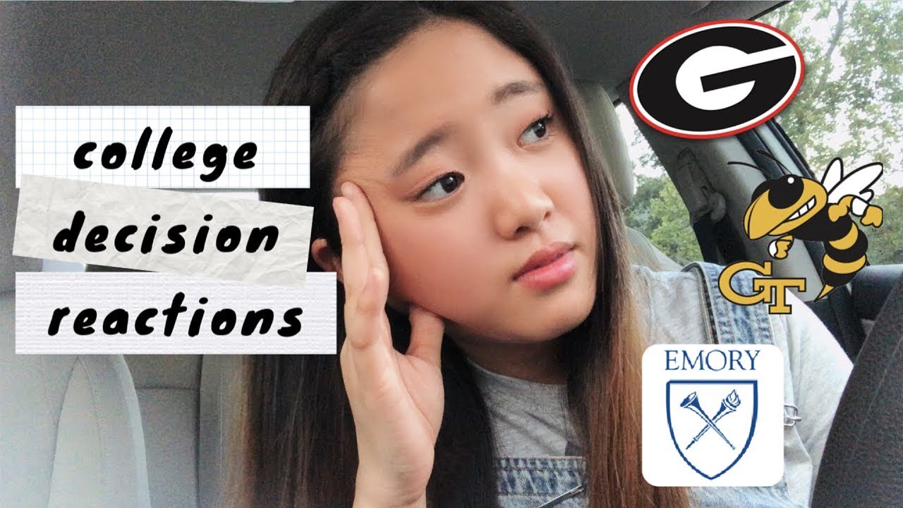 college decision reactions!! (uga, georgia tech, emory)